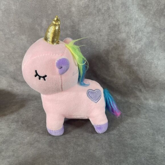 Lot Of (3) Snug a Babies Unicorn Gold Horn Mini  Plush Stuffed Animals - Picture 2 of 11